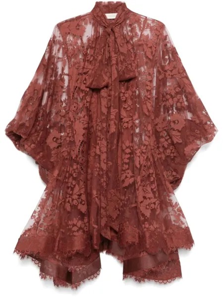 ZIMMERMANN иллюстрация мини-платье, красный