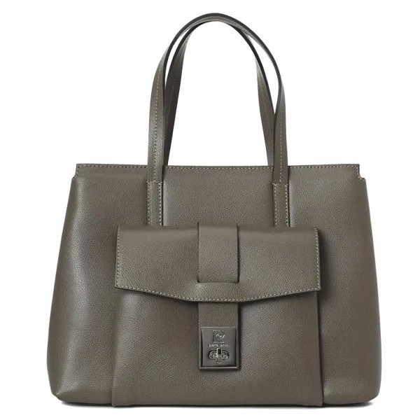 Сумка женская Pierre Cardin 1540 серо-коричневый, 24х33х13 см
