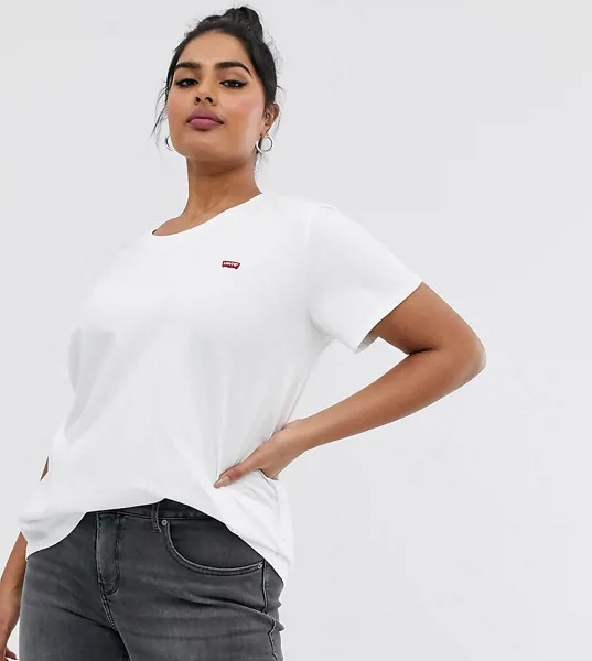 Футболка с круглым вырезом Levi's Plus-Белый