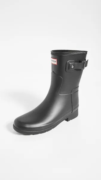Ботинки Hunter Boots Refined Short Matte, черный