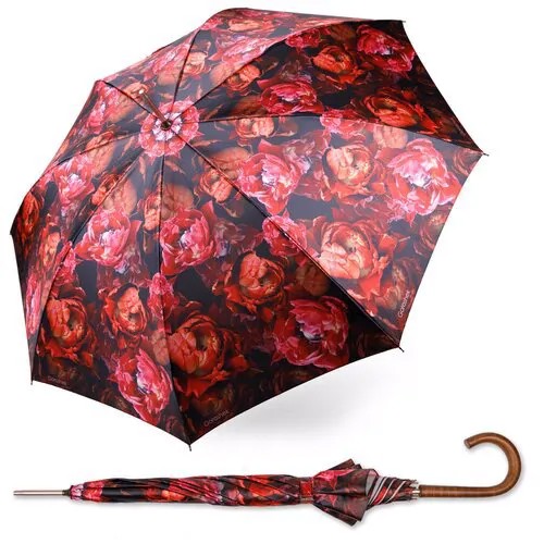Зонт-трость Goroshek, красный, черный