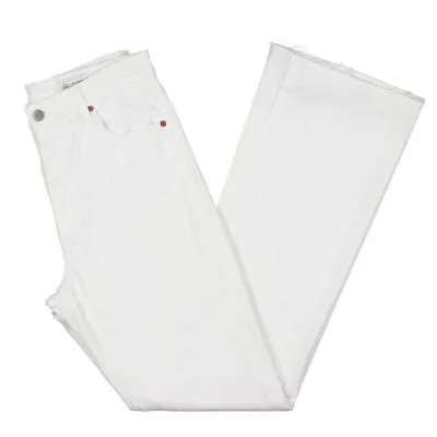 Белые джинсы Bootcut с необработанным краем AG Adriano Goldschmied 31 BHFO 9256