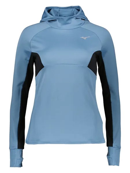 Лонгслив Mizuno Hooded, светло синий