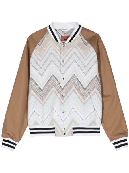 Бомбер-полотенце из шеврон-жаккарда Missoni, бежевый