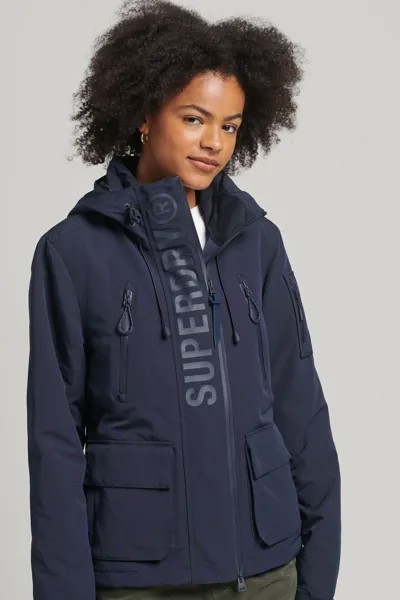 Пальто Ultimate SD-ветровка с капюшоном Superdry, синий