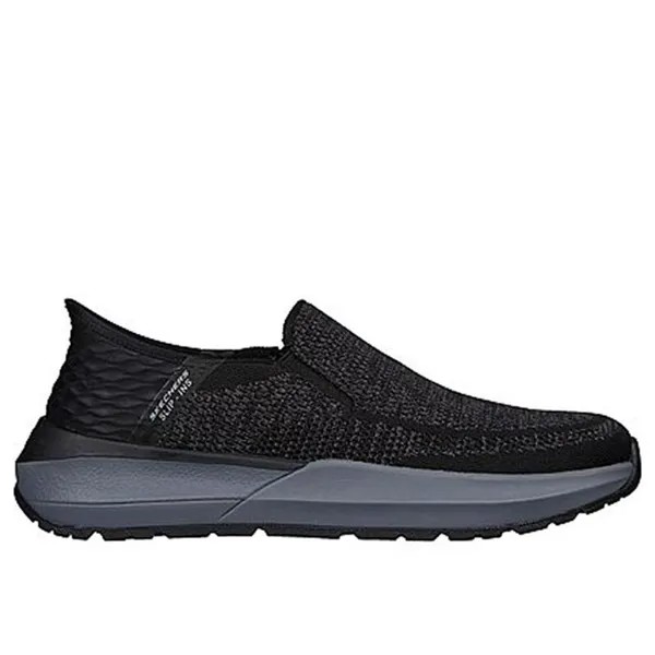 Мужские кроссовки Skechers для ходьбы 210546_BLK Черный без шнурков