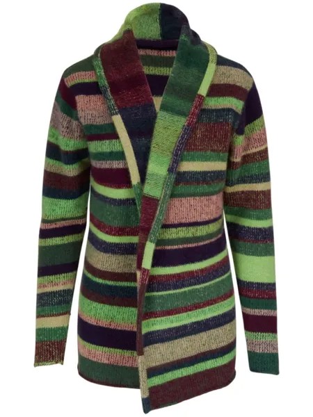 Кашемировый кардиган Stripe Italy The Elder Statesman, зеленый