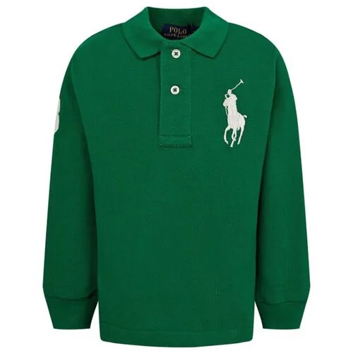 Поло Ralph Lauren, размер 110, зелeный