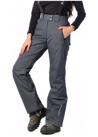 Горнолыжные брюки Running river, подкладка, утепленные, размер 50, серый
