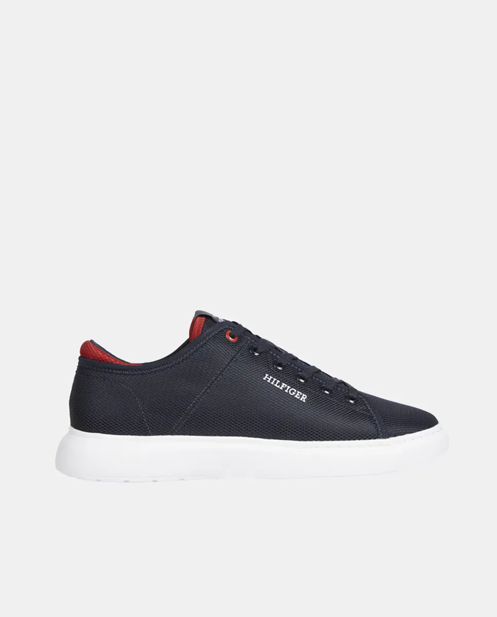 Низкие мужские кроссовки из парусины в форме шлема Tommy Hilfiger, темно-синий