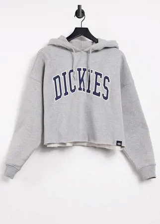 Серый укороченный худи Dickies Moss Bluff