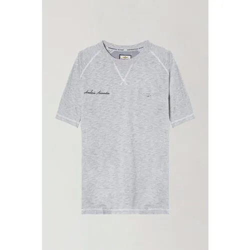 Футболка Aeronautica Militare, размер L, серый