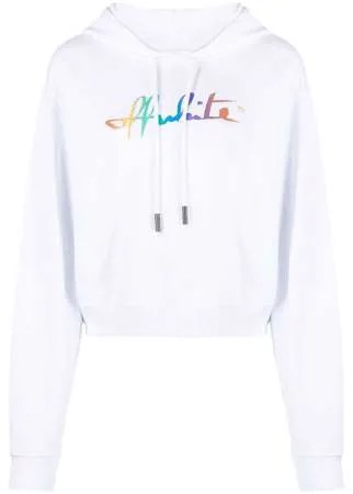 Off-White худи Rainbow с логотипом