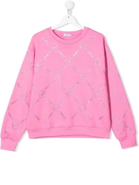 Pinko Kids толстовка с монограммой