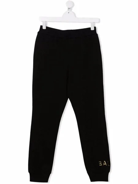 Balmain Kids спортивные брюки с логотипом