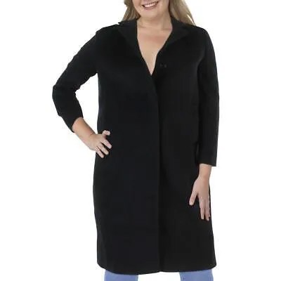 Cinzia Rocca Женское черное шерстяное теплое нарядное длинное пальто Верхняя одежда 12 BHFO 5309
