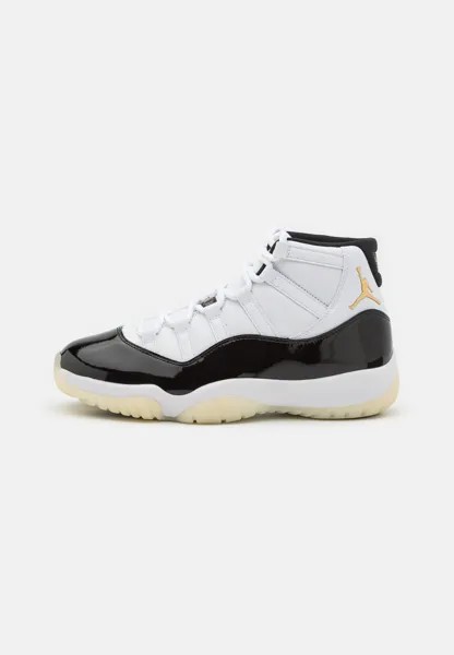 Высокие кеды Air 11 Retro Jordan, цвет white/metallic gold/black