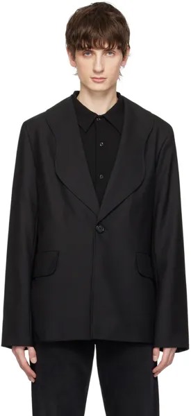 Черный пиджак мира Sefr, цвет Black wool