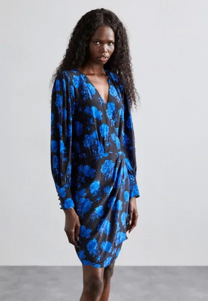 Летнее платье Robe The Kooples, цвет black/blue