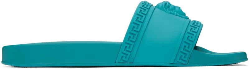 Синие шлепанцы Палаццо Versace