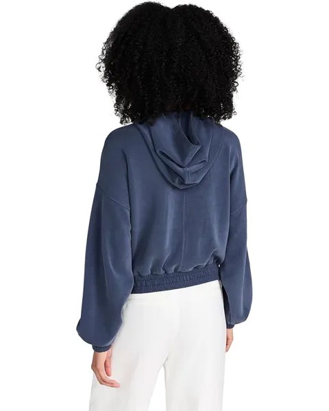 Худи Sweaty Betty Summer Sand Wash Crop Hoodie, цвет Navy Blue