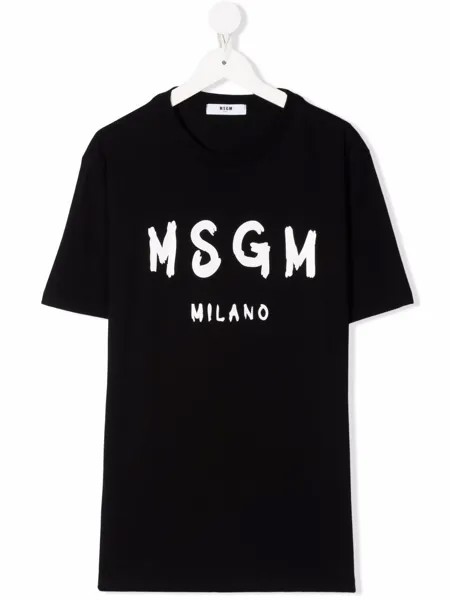 MSGM Kids футболка с логотипом