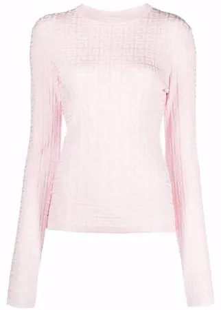 Givenchy жаккардовый джемпер с логотипом 4G