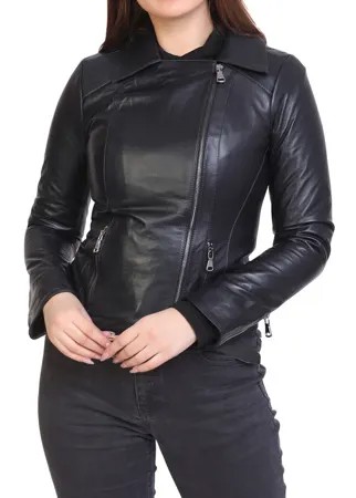 Кожаная куртка женская EXPO FUR B-122 синяя 38