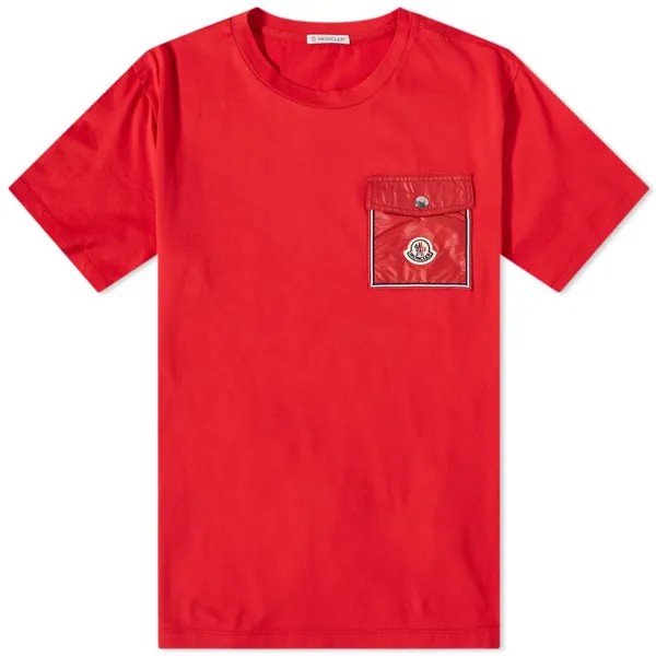 Футболка Moncler Maya Pocket Logo T-Shirt, красный