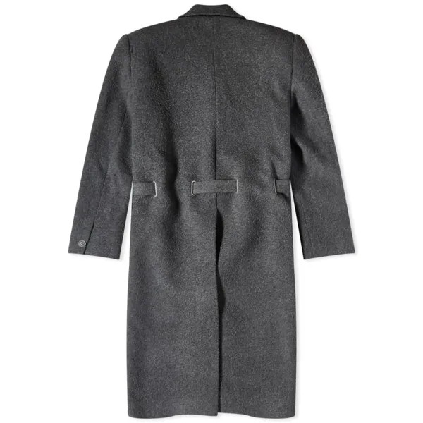 Y-Project Пальто из шерсти с поясом, серый