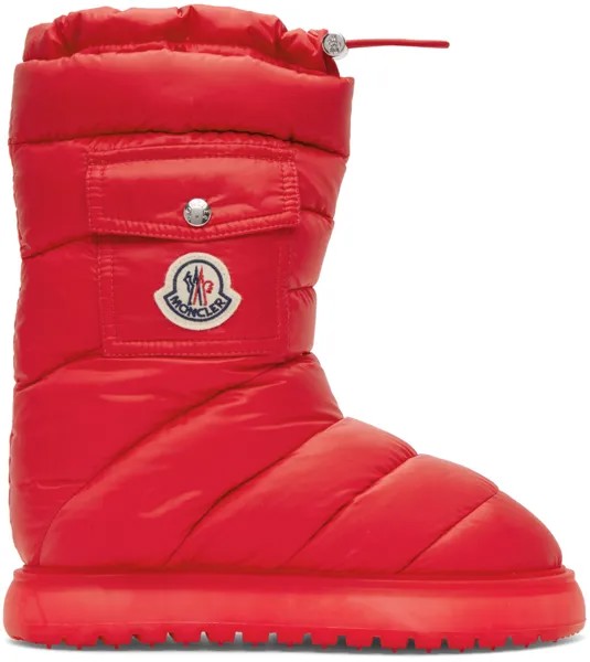 Красные ботинки с карманами Gaia Moncler