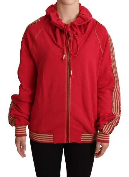 JOHN GALLIANO Свитер Красная куртка на молнии на всю длину Толстовка с капюшоном IT40/ US6/S Рекомендуемая розничная цена 500 долларов США