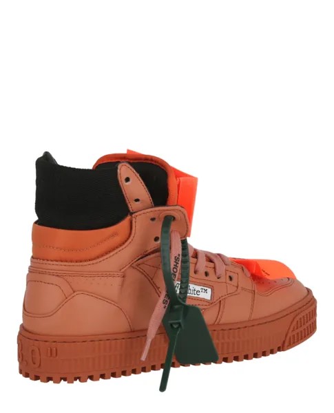 Кожаные высокие кеды Off-Court 3.0 Off-White, цвет Terracotta