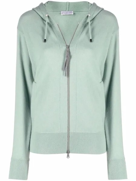 Brunello Cucinelli кашемировое худи на молнии