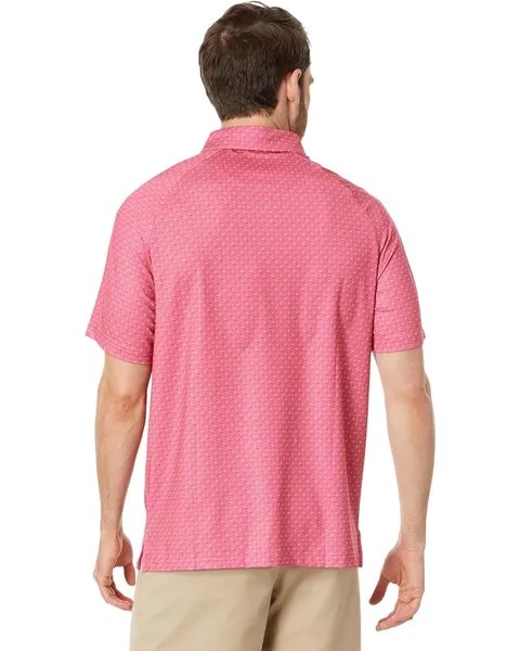 Поло Callaway Swing Tech All Over Chevron Twill Polo, цвет Rapture Rose