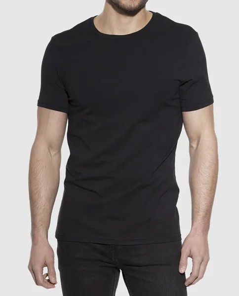 Мужская футболка Bread & Boxers черная с короткими рукавами Bread & Boxers, черный
