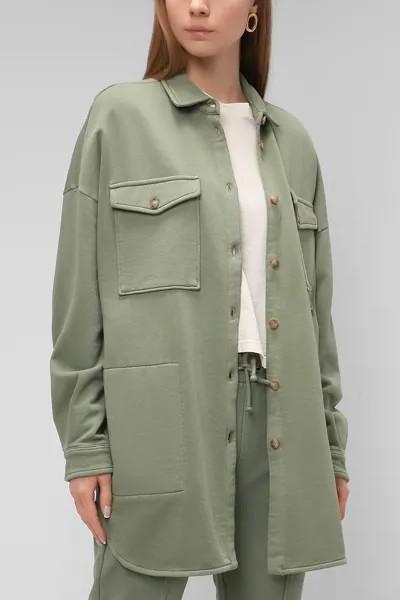 Рубашка женская Marc O’Polo M00400258057 зеленая XL
