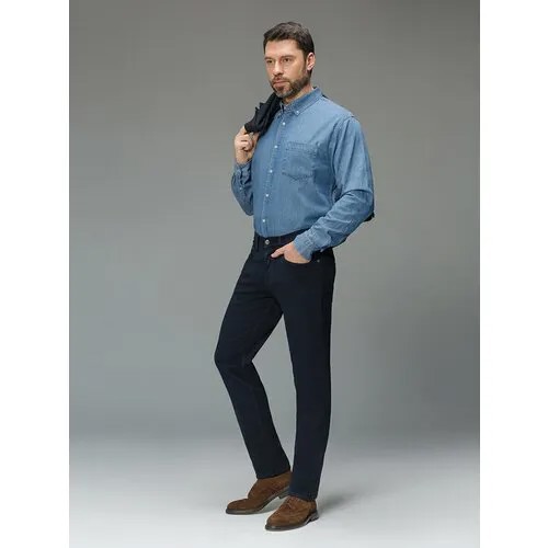 Брюки мужские (джинсы), M58-R-26 р.29/32 темно-синий