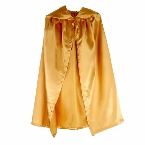 Карнавальный плащ детский, атлас, цвет золотой длина 100см (комплект из 3 шт)