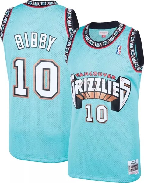 Мужская синяя майка Mitchell & Ness Memphis Grizzlies Mike Bibby # 10 Swingman