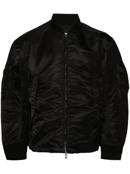 Emporio Armani бомбер на молнии, черный