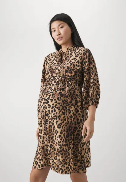 Летнее платье OLMKIMIKA ONLY MATERNITY, песочный