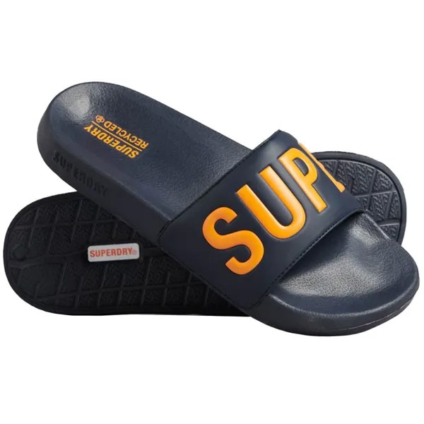 Шлепанцы Superdry Code Core Vegan Pool, черный