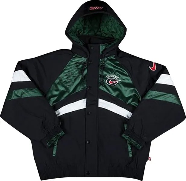 Куртка Supreme x Nike Hooded Sport Jacket 'Green', зеленый