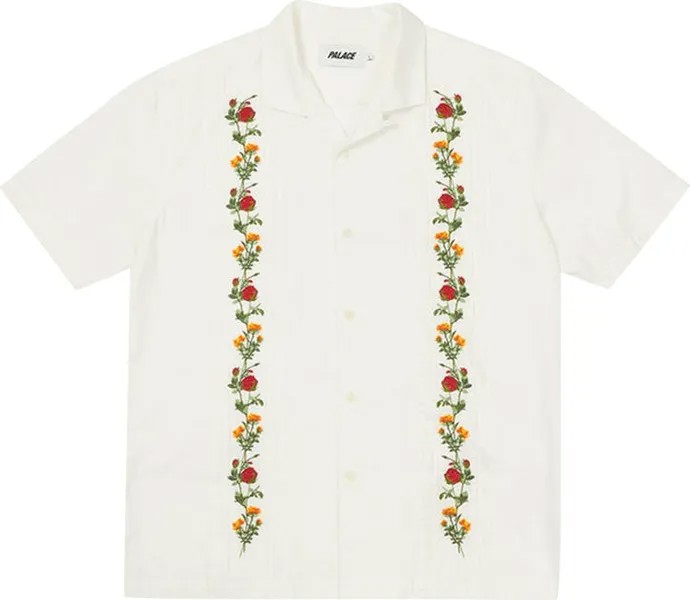 Рубашка Palace Rose Chain Shirt 'White', белый