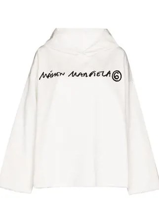 MM6 Maison Margiela худи с расклешенными рукавами и логотипом