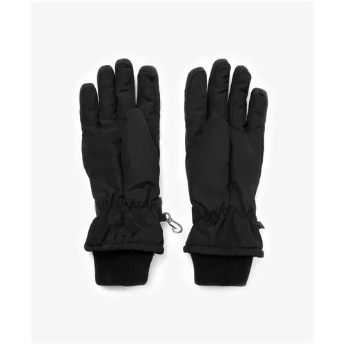 Перчатки утепленные плащевые черные Gulliver, размер 16, модель 22211BJC7606