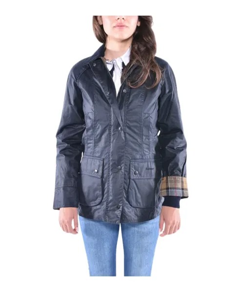 Вощеная куртка Beadnell с бархатным воротником Barbour, синий