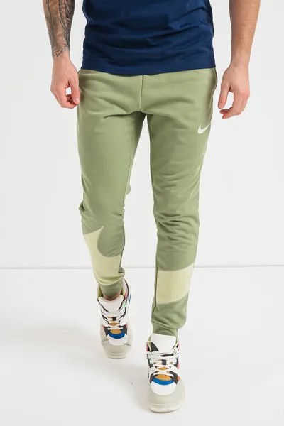 Спортивные брюки с дизайном колор-блок Nike, зеленый