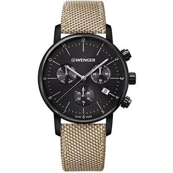 Швейцарские наручные  мужские часы Wenger 01.1743.117. Коллекция Urban Classic Chrono